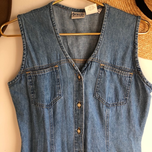 True Vintage Denim Jean maxi dress - Picture 3 of 5